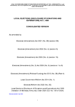 Local-Elections-(Disclosure-of-Donations-and-Expenditure)-Act-1999 summary image
									