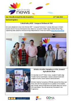 2022_07_22 Age Friendly Ireland Newsletter summary image
									