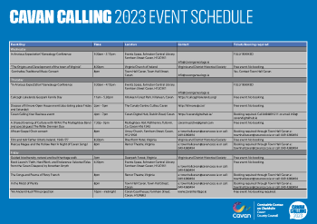Cavan-Calling-Event-Schedule summary image
									