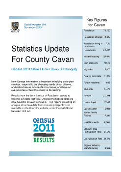 Summary of Census 2011 for Cavan summary image
									