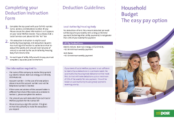 An Post Household Budget Form summary image
									