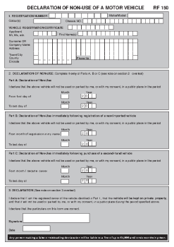 RF150 Declare a vehicle off the road summary image
									