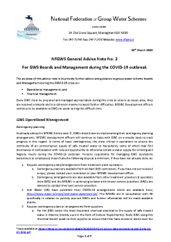 NFGWS GWS Advice Note 2 on Covid -19 20-03-2020 summary image
									