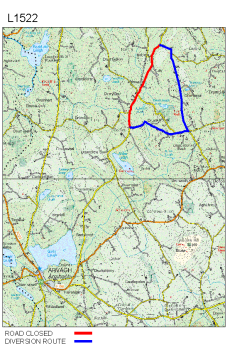 Roadworks - Road Closures-L1522 summary image
									