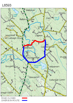 Roadworks - Road Closures-L6593 summary image
									