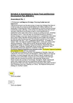 Schedule of Amendements to CavanTown and Environs Devleopment Plan 2008 summary image
									