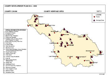 Appendix Four Map 9 County Heritage Sites summary image
									