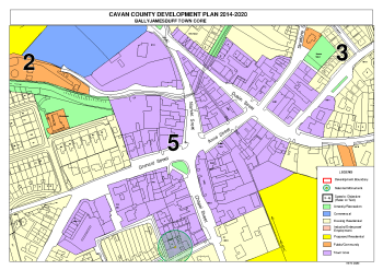 Ballyjamesduff Town Core summary image
									