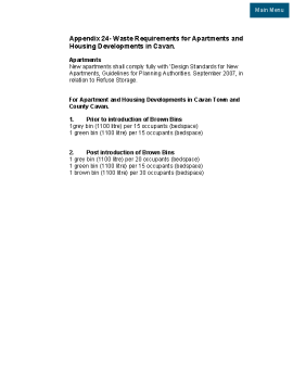 Appendix 24 Waste Requirements for Apartments and Housing Developments summary image
									