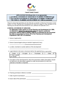 Extension of Duration Application Form 2022 summary image
									