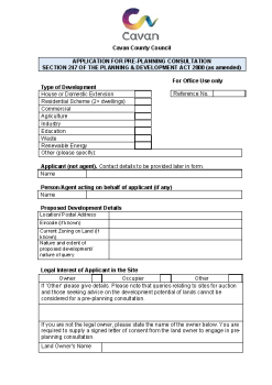 Pre-Planning Consultation Form PDF summary image
									