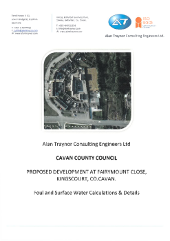 Fairymount, Kingscourt - Foul and Surface Water Calculations & Details summary image
									