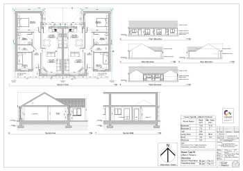 PL 20-040-120 Planning - House Type 'B' - Floor Plan, Elevations & Sections summary image
									