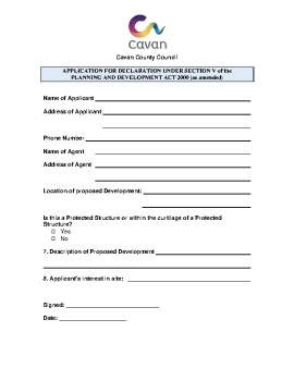Application form Declaration under Section V Dec 2021 summary image
									