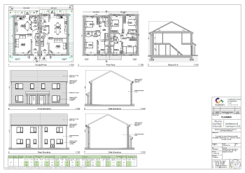 PL23-018-120-Rev-A-House-Type--H8--&--H1----Floor-Plan,-Elevations-&-Section summary image
									
