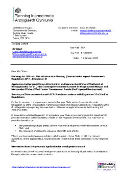 20250115-Stage-2-letter--proposed-Morecambe-and-Morgan-Offshore-Windfarms-Transmission-Assets summary image
									