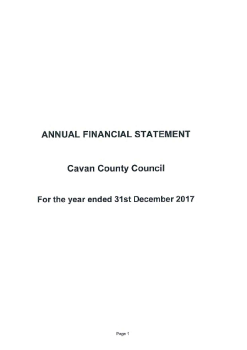 Cavan County Council Annual Financial Statement 2017 summary image
									