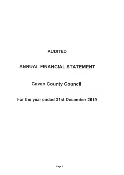 Cavan County Council Annual Financial Statement 2019 summary image
									