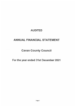 Cavan County Council Annual Financial Statement 2021 summary image
									