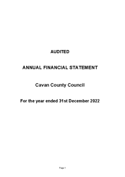 Cavan County Council Annual Financial Statement 2022 summary image
									