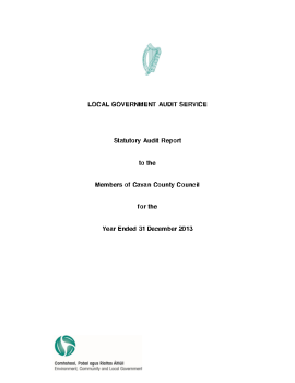 Cavan County Council Audit Report 2013 summary image
									