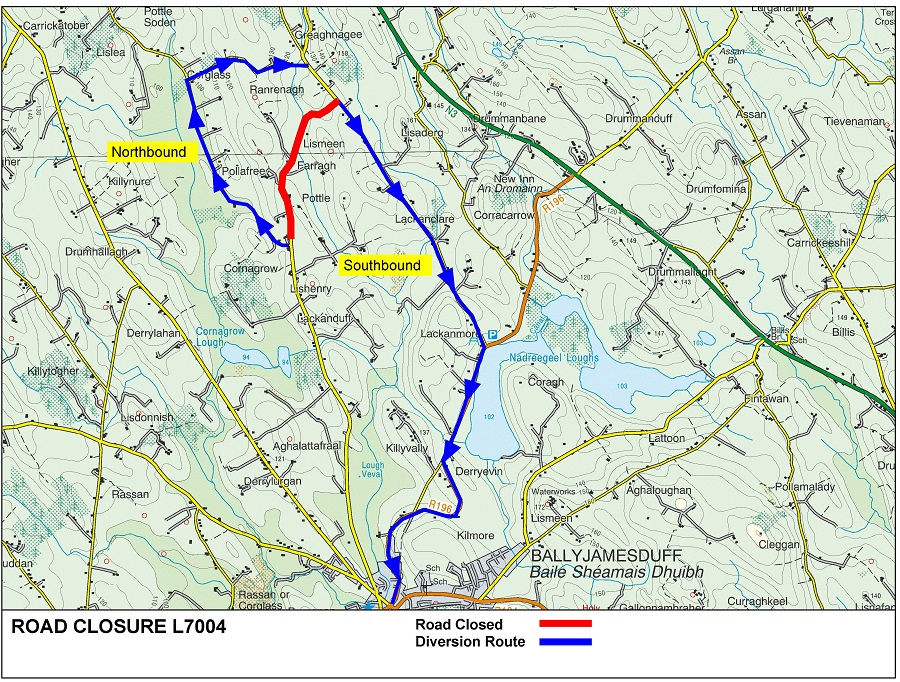 Diversion-Routes-L7004