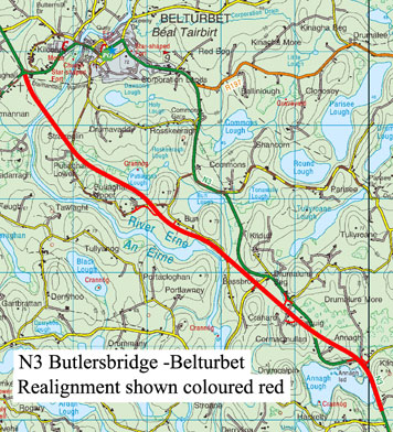 Butlersbridge-Belturbet-map