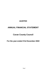 Cavan County Council Annual Financial Statement 2022 thumbnail