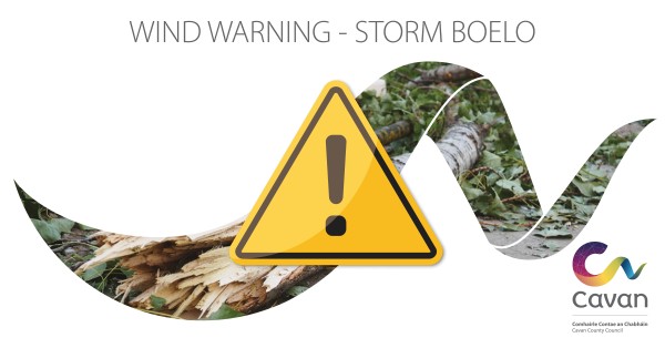 Status yellow wind warning issued for Cavan