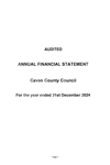 Cavan County Council Annual Financial Statement 2024 thumbnail
