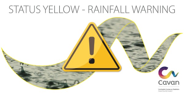 Status Yellow Rainfall Warning