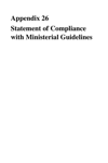 Appendix 26 Statement Of Compliance With Ministerial Guidelines thumbnail